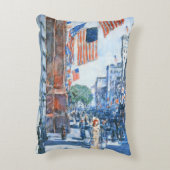 フラッグスフィフスアベニューバイチルドハサムヴィンテージアート アクセントクッション (裏面(縦))