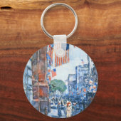 フラッグスフィフスアベニューバイチルドハサムヴィンテージアート キーホルダー (正面)
