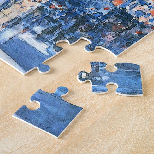 フラッグスフィフスアベニューバイチルドハサムヴィンテージアート ジグソーパズル (側面)