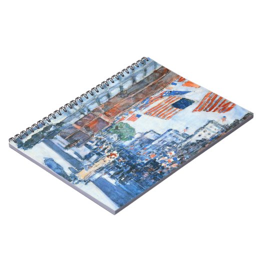 フラッグスフィフスアベニューバイチルドハサムヴィンテージアート ノートブック (左側)