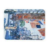 フラッグスフィフスアベニューバイチルドハサムヴィンテージアート マグネット (横)