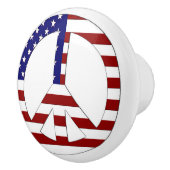 フラッグセラミックノブ付きピースサイン セラミックノブ (右)