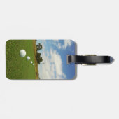 フラッグタグ、荷札に並ぶゴルフボール ラゲッジタグ (裏面横)