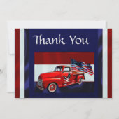 フラッグトラック&イーグル退役軍人 サンキューカード (正面)