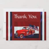 フラッグトラック&イーグル退役軍人 サンキューカード (正面)