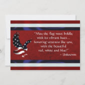 フラッグトラック&イーグル退役軍人 サンキューカード (裏面)