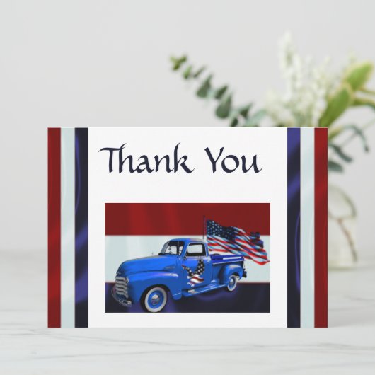 フラッグトラック&イーグル退役軍人 サンキューカード (スタンド正面)