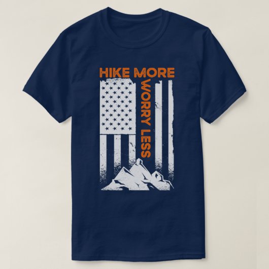 フラッグハイキングの心配が減る Tシャツ (デザイン正面)