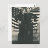 フラッグハガキ2人前 ポストカード (正面/裏面)