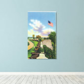 フラッグバスティオンと南壁のビュー キャンバスプリント (インサイチュ (ウッドフロア))