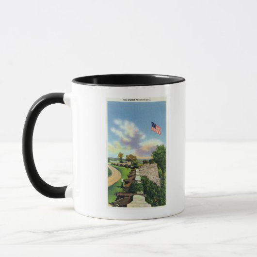 フラッグバスティオンと南壁のビュー マグカップ (左)