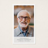 フラッグフォト葬儀お願いメモリアルカード (裏面)