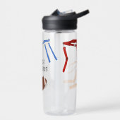 フラッグフットボールコーチパーソナライズされた選手 ウォーターボトル (左面)