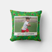 フラッグフットボールコーチパーソナライズされた選手 クッション (正面)