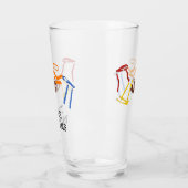 フラッグフットボールコーチパーソナライズされた選手 タンブラーグラス (左)