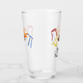 フラッグフットボールコーチパーソナライズされた選手 タンブラーグラス (右)