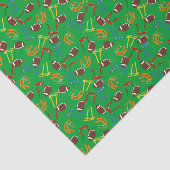 フラッグフットボールパターン(の模様が)ある 薄葉紙 (詳細)