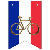 フラッグフランスのゴールデンバイクサイクリング自転車 バンティングフラッグ (第3の旗)