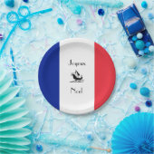 フラッグフランスのジュヌノールクリスマス紙プレート ペーパープレート (パーティー)