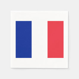 フラッグフランスのテーマパーティー紙ナプキンス スタンダードカクテルナプキン
