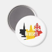 フラッグブリュッセル マグネット (正面/裏面)