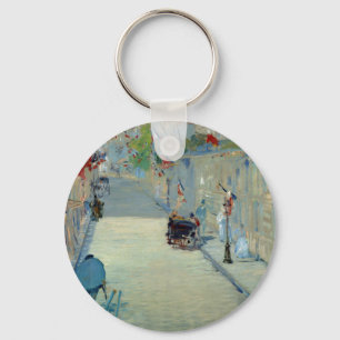 フラッグマネのキーチェー絵画ンを持つRue Mosnier キーホルダー