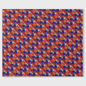 フラッグロシアのコートの腕の包装紙 ラッピングペーパー (フラット)