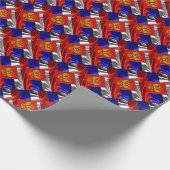 フラッグロシアのコートの腕の包装紙 ラッピングペーパー (角)