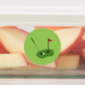 フラッグ付きゴルフコースホール ラベル (貼付)