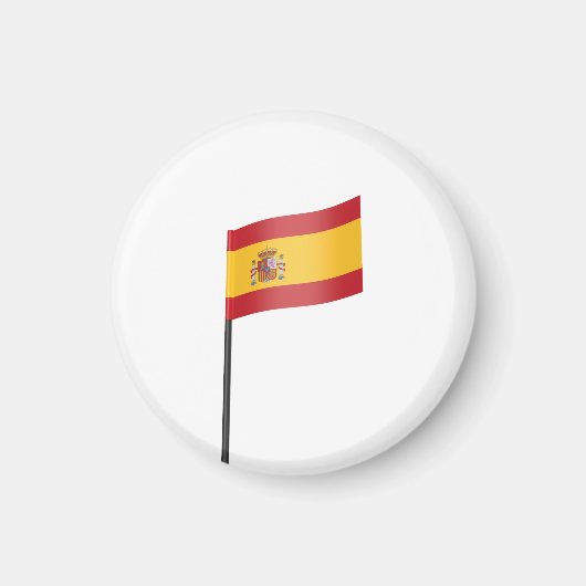 フラッグ付き歯スペインの楊枝 マグネット (正面)