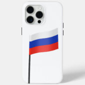 フラッグ付き歯ロシアの楊枝 Case-Mate iPhoneケース (裏面)