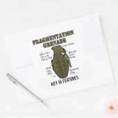 フラッグ手榴弾IDの機能 スクエアシール (封筒)