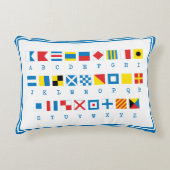 フラッグ海航海の信号アクセント枕 アクセントクッション (正面)