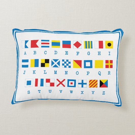 フラッグ海航海の信号アクセント枕 アクセントクッション (裏面)