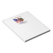 フラッグ&イーグルドナルドJトランプ引用文 ノートパッド (アングル)