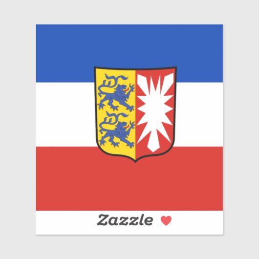 フラッグ・シュレスウィヒ・ホルシュタイン・ビニール・ステッカー シール (シート)