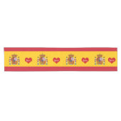 フラッグ&スペインのスポーツファンハウス/スペインShort Tab ショートテーブルランナー (横)