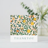 フラッサンキュートカード:ウィリアム・モリス:ザクロ サンキューカード (スタンド正面)