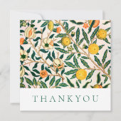 フラッサンキュートカード:ウィリアム・モリス:ザクロ サンキューカード (正面)