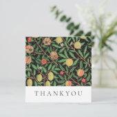 フラッサンキュートカード:ウィリアム・モリス:ザクロ サンキューカード (スタンド正面)