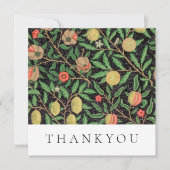 フラッサンキュートカード:ウィリアム・モリス:ザクロ サンキューカード (正面)