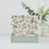 フラッサンキュートカード:ウィリアム・モリス:ジャスミン サンキューカード (スタンド正面)