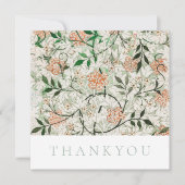 フラッサンキュートカード：ウィリアム・モリス：ジャスミン サンキューカード (正面)