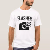 フラッシャーおもしろTシャツ Tシャツ (正面)