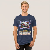 フラッシャー違反 | 文字通りな言葉遊びユーモア トライブレンドＴシャツ (正面全面)
