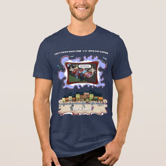 フラッシャー違反 | 文字通りな言葉遊びユーモア トライブレンドＴシャツ (正面)