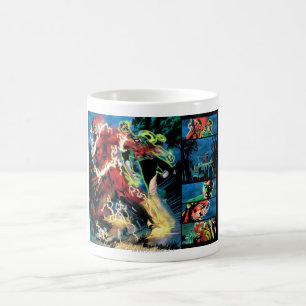 フラッシュおよび緑のランタンパネル コーヒーマグカップ