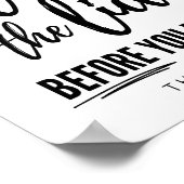 フラッシュする前に蓋を閉じる ポスター (角)