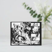 フラッシュと緑のランタンパネル2 ポストカード (スタンド正面)