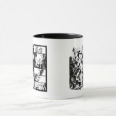 フラッシュと緑のランタンパネル2 マグカップ (中央)